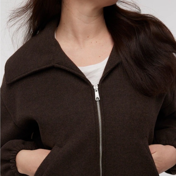 Madewell Zip-Front Shawl Bomber Jacket - Picture 4 of 6